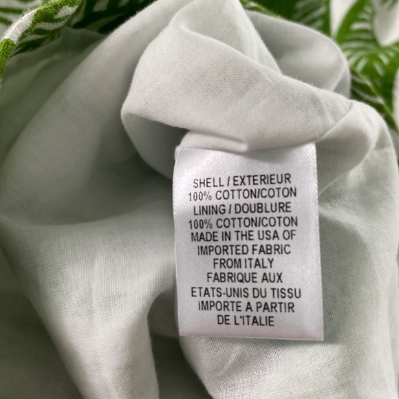 EUC Milly Green White Cotton Dress Sz 12 - Picture 13 of 13